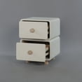thumbnail image 4 of CBD020 - Cream Air Bedside Cabinet Nightstand with Two Storage, 4 of 4