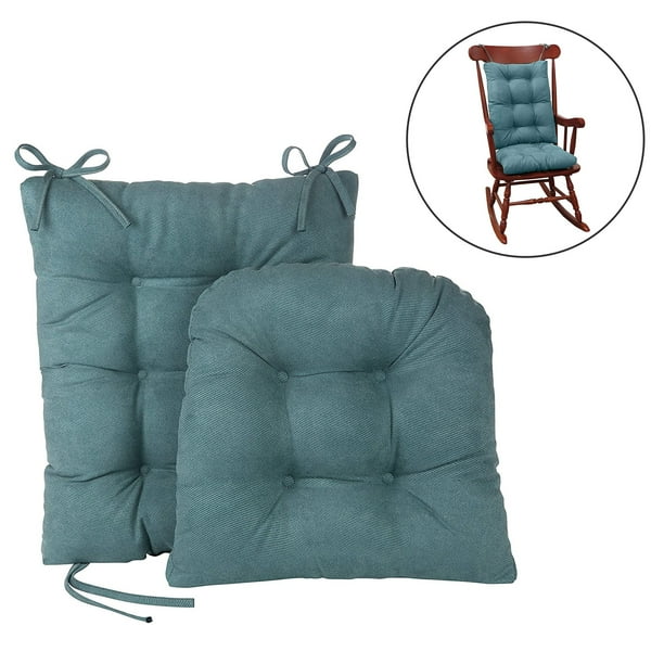 Indoor Rocking Chair Cushion Non Slip Chair Pad Cushion with Ties
