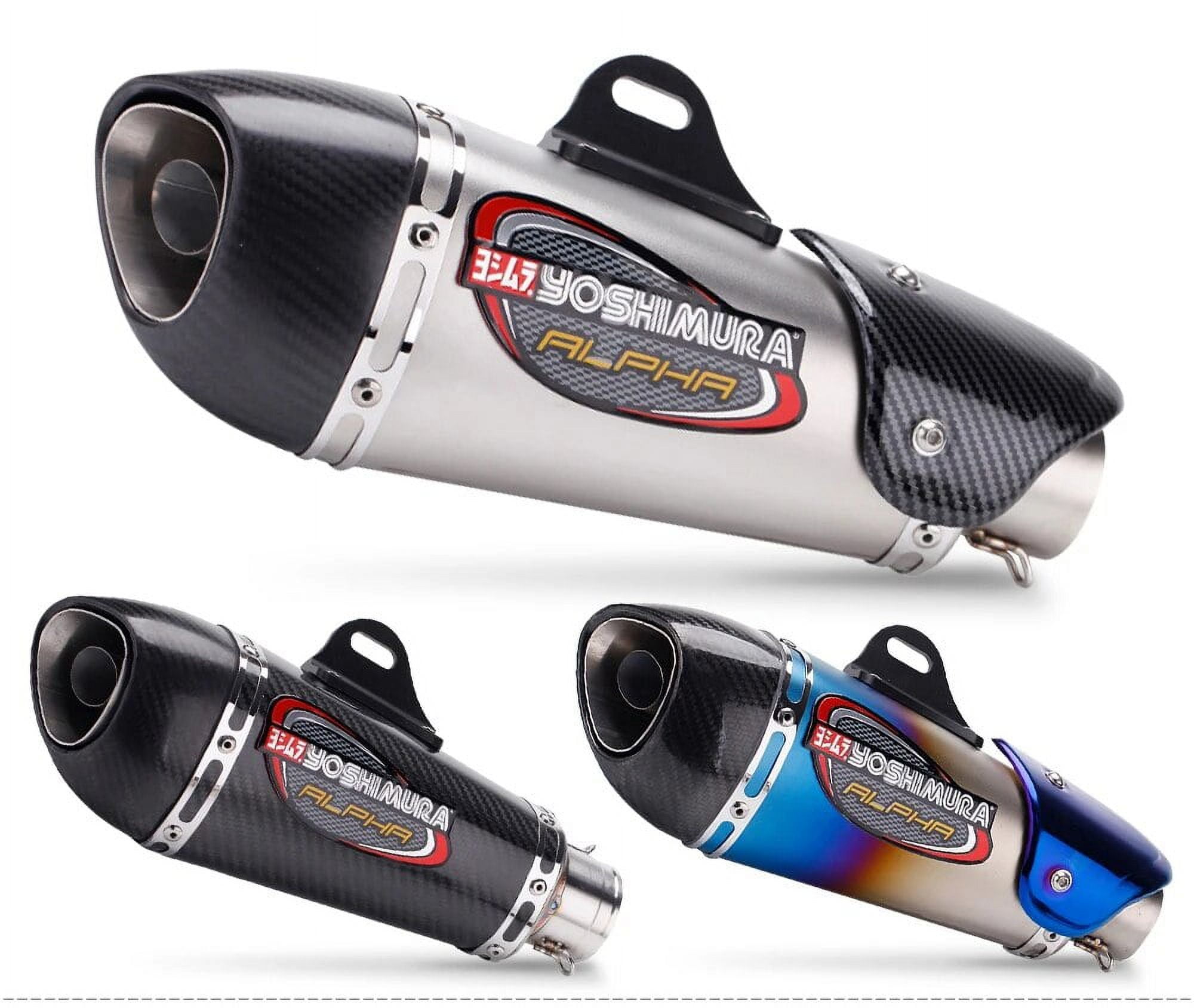 Motorcycle Exhaust YOSHIMURA Alpha Carbon DB Killer Muffler Escape Link Pipe For YAMAHA R1 R3 R6 NINJA400 656 Z900 CBR600 500