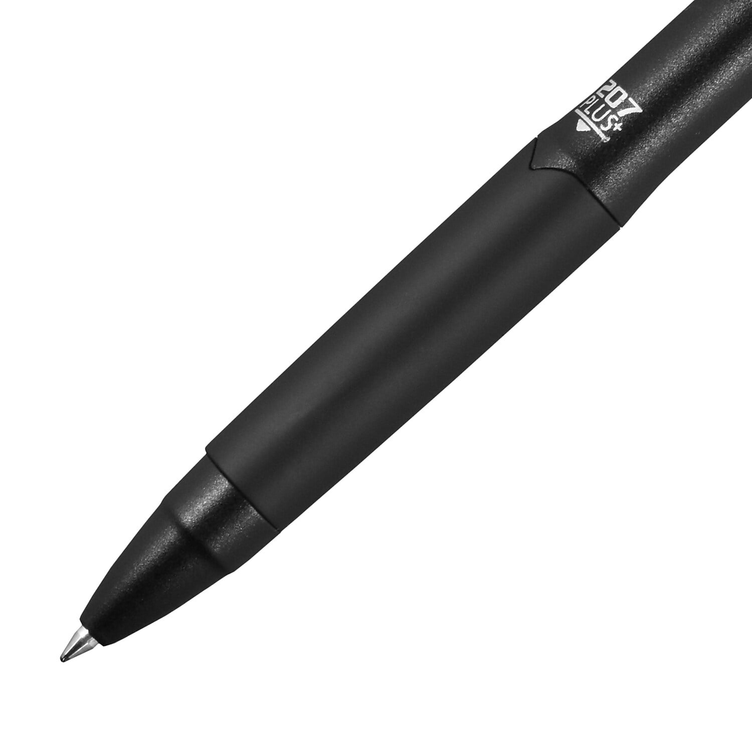207 Plus+ Retractable Gel Pens, 12er Pack – Schwarz, Medium Point, Wasserfest, Für Glatte Schreiberlebnisse