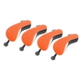 thumbnail image 2 of S SERENABLE Ensemble de 4 Pcs de Clubs Hybrides de Golf en Maille avec Étiquette Numérotée, Protection Cadeau de Golf, Orange, 2 of 9