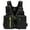 Black & Green, variant on Fishing Multiple Pockets Floatation Vest Adults Waistcoat
