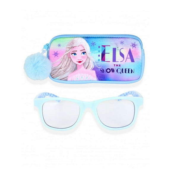 Frozen II Kid's Blue Light Blocking Glasses with Zippered Case