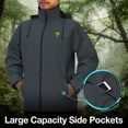 thumbnail image 4 of Traje impermeable TIDEWE impermeable, transpirable y ligero, gris M, 4 of 7