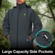 thumbnail image 3 of Traje impermeable TIDEWE impermeable, transpirable, ligero, gris XL, 3 of 6