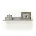 thumbnail image 3 of InPlace Shelving Bedroom Deep Picture Ledge Floating Shelf Wood Wall-Mounted Display, Grey, 3 of 6