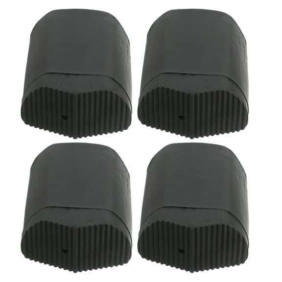 4pcs Ladder Feet Mat Non Slip Rubber Stair Foot Pads Covers Antiskid Cushion Bumper Leg Cover Replacement Ladder Leveler Black