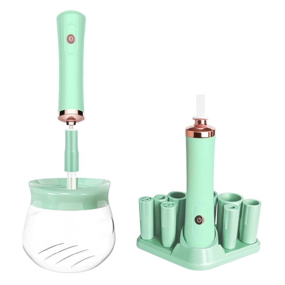 Máquina limpiadora y secadora de brochas de maquillaje, giratoria para brochas de maquillaje, limpiador profundo para brochas de maquillaje, lavado y secado rápido