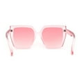 thumbnail image 2 of Womens Oversize Angular Butterfly Plastic Fashion Sunglasses Pink, 2 of 4