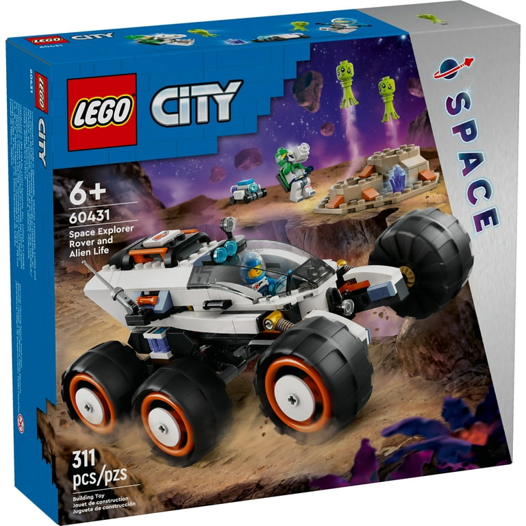LEGO City Space Explorer Rover and Alien Toy, 60431, 2 Minifigs