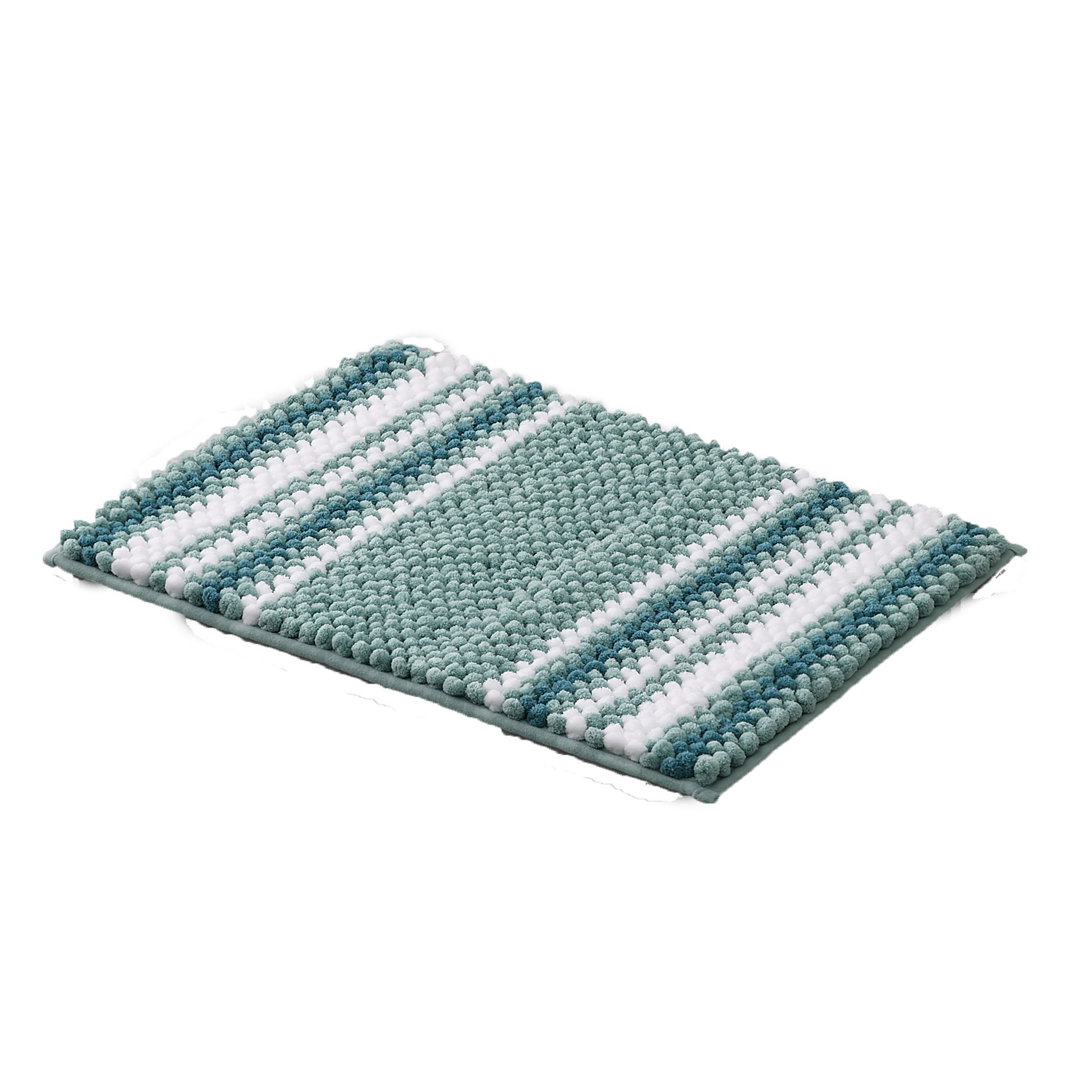 VCNY Home Aiden Jacquard Chenille Noodle Bath Rug, 17 x 24, Aqua