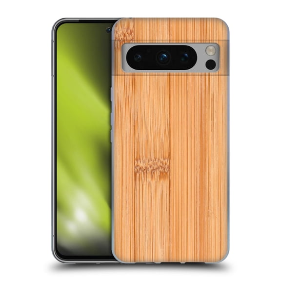 Head Case Designs Officially Licensed PLdesign Wood And Rust Prints Light Brown Bamboo Soft Gel Case Compatible with Google Pixel 8 Pro