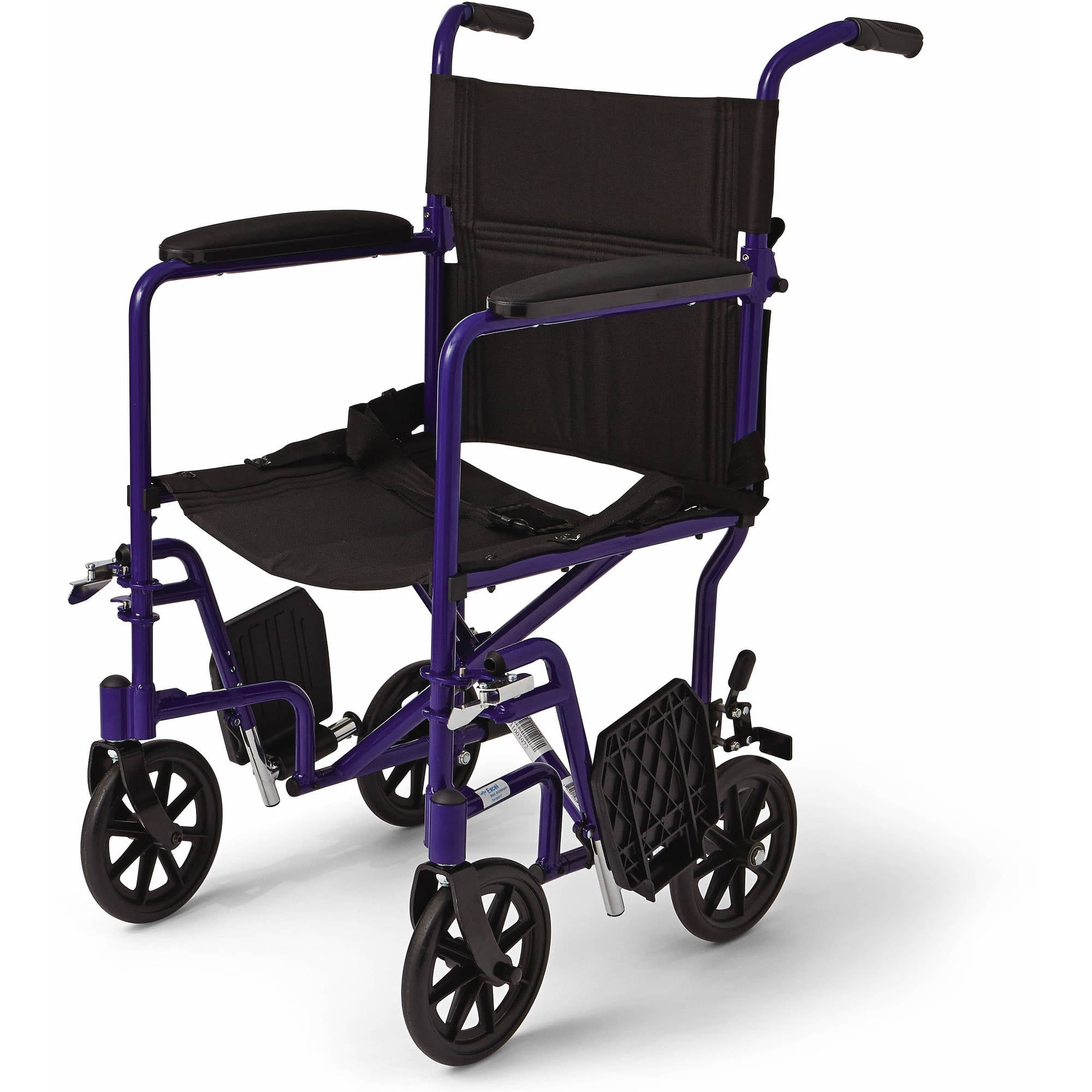 Medline Lightweight Aluminum Transport Wheelchair with 8″ Wheels,Swing ...