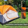 thumbnail image 3 of 2/6 Family Camping Tents, Outdoor Double Layers Waterproof Windproof with Top Roof Rainproof and Large Mesh Windows Portable Easy Set Up Camping Gear with Carry Bag for All Seasons, 3 of 6