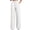 White, variant on Lmnyox Business Pants for Women Loose High Waist Office Work Trousers Stretchy Wide Leg Pants with Pockets