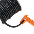 thumbnail image 4 of EOEMY 10Yards Black Braided Leather Beading Cord Rope Necklace Chain Pu Leather 5~6mm, 4 of 9