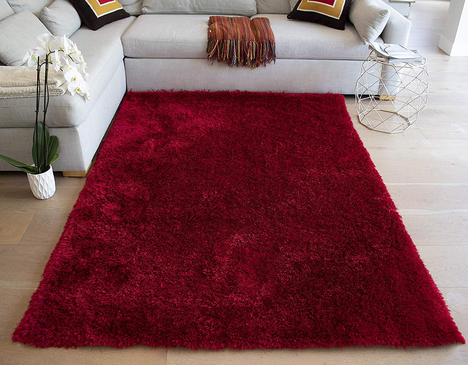 Non-slip Round Big Red Shoe Lipstick Area Rugs Room Floor Yoga Carpet Door Mat 