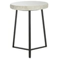 thumbnail image 2 of Safavieh Elenore Modern Metal Round End Table, Cream / Black, 2 of 9