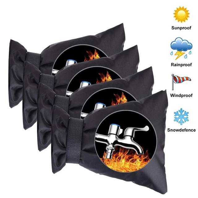 Cubierta de grifo al aire libre para invierno - Calcetines de cubierta de grifo de agua para invierno Protección contra congelación Aislamiento de tuberías Reutilizable Impermeable