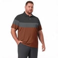 thumbnail image 5 of Men's Big and Tall Polo Shirts Casual Work Quick Dry Short Sleeve Collared Golf Shirt, 5 of 7