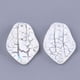 thumbnail image 2 of 20 colgantes de pétalos de acrílico blanco cremoso y color AB, accesorios de joyería para collares, pulseras, bisutería, manualidades, 25 x 17 x 4 mm., 2 of 2