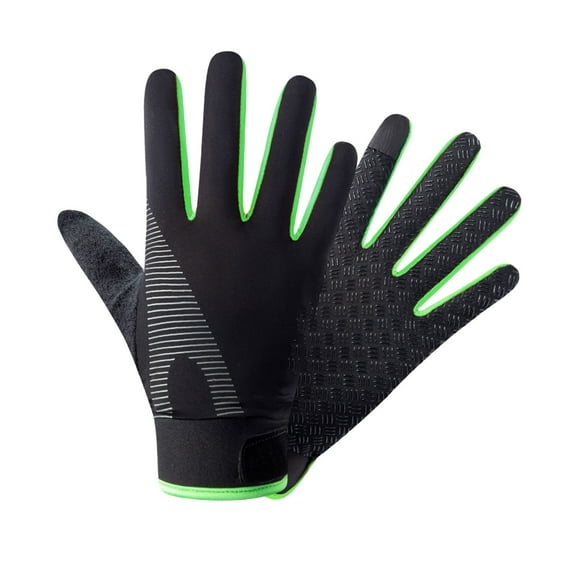 Full Palm Protection & Extra Grip, Breathable Thin Designs for Weight Lifting, Training, Fitness, Exercise, Fishing(Green)