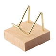 thumbnail image 3 of Soporte de Exhibición Brazo de Madera para Soporte de Racimo de Cristal de , Oro Opción 2 Oro Hugo expositor de minerales, 3 of 5