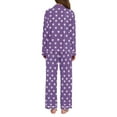 thumbnail image 3 of joogoo Pajamas Set for Women Stars Purple Long Sleeve Pjs Loungewear XXL, 3 of 7