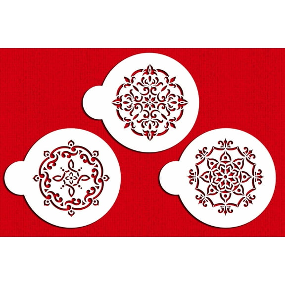 Designer Stencils C830 Venetian Prints Set, Beige/semi-transparent