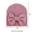 thumbnail image 3 of Minnieouse Gorros de bebé con lazo, gorros para recién nacidos, regalos de cumpleaños, accesorios cómodos para niños pequeños, suministros de Sombreros taro Minnieouse AP009361-14B, 3 of 5
