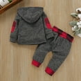 thumbnail image 5 of 2 Year Old Boy Clothes Winter Sets Toddler Baby Boy Fall Winter Clothes Long Sleeve Golf Crewneck Sweatshirt and Funny Print Pants Sets 2Pcs, 5 of 6