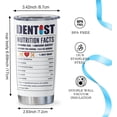 thumbnail image 5 of Dentist Gift Tumbler 20oz, Dentist Gifts for Women/Men, Dental Gifts for Coworkers, Dentist Assistants Coffee Mug, Dentist Graduation Gift, Dentist Appreciation Gifts, Dental Hygienist Gifts, 5 of 7