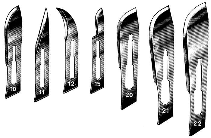 scalpel sizes