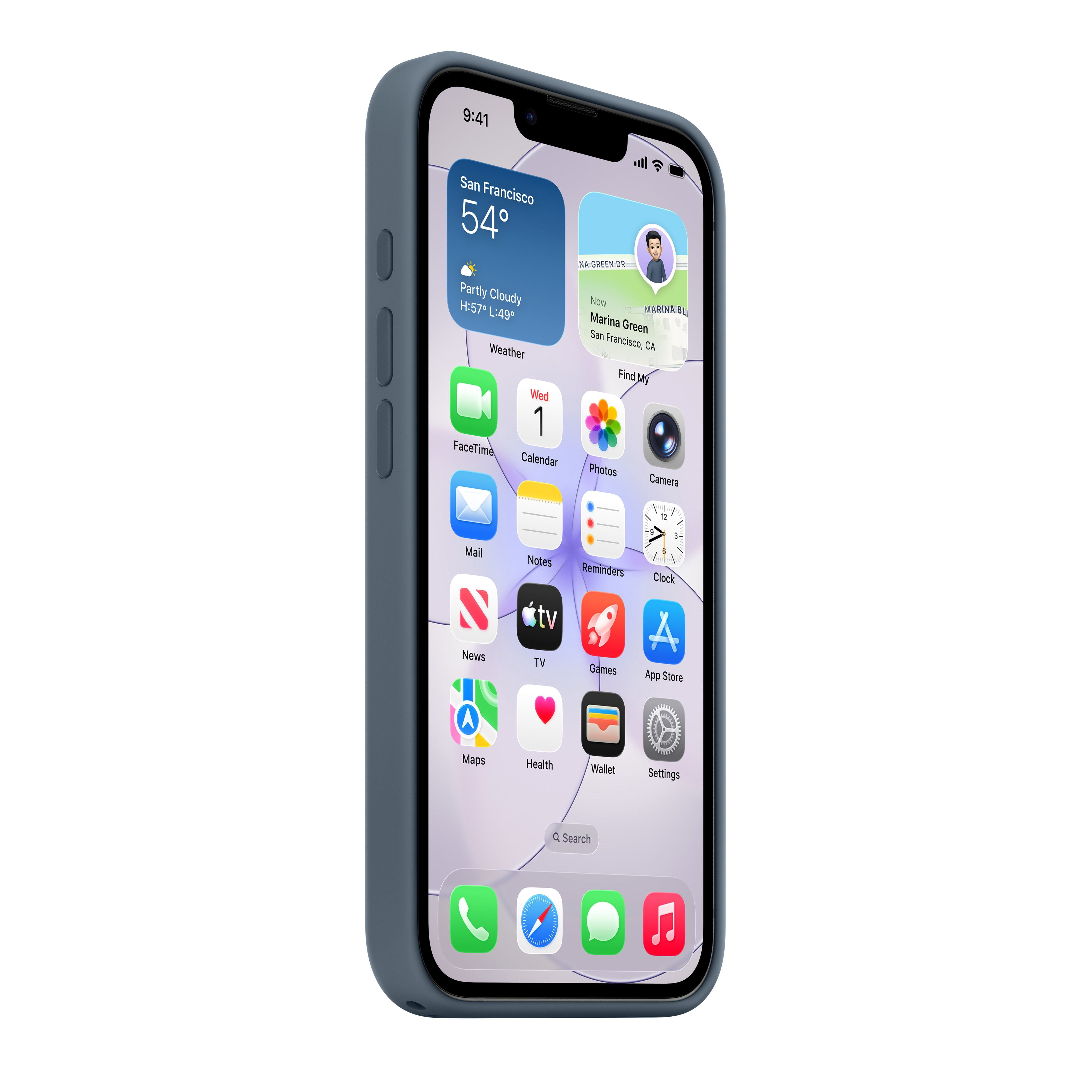 Apple iPhone 17e Silicone Case with MagSafe – Anchor Blue