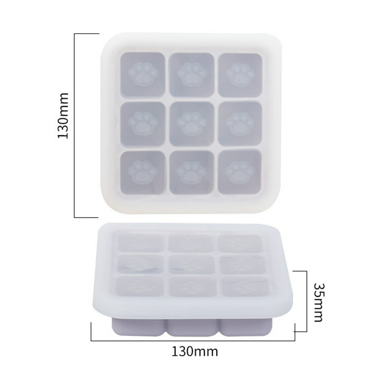 1pc Cat Paw Shaped Ice Cube Tray With Pressing Function