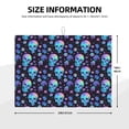 thumbnail image 2 of Honeii Skull Flower Blue print Super Absorbent Coffee Bar Mat Hide Stain Coffee Maker Mat for Countertops Coffee Pot Dish Drying Mat for Kitchen Counter, 2 of 7
