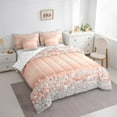 thumbnail image 3 of Manfei Silver Sparkling Print Bedding Comforter Set 7-Piece,Chic Diamond Pearl King Bedding Sets,Romantic Print Bed Sheets For Girl,Ultra Soft Home Decor Reversible, 3 of 8