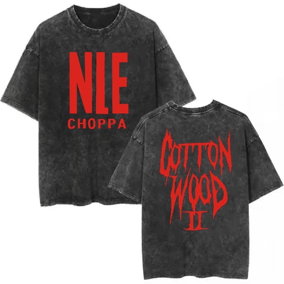 NLE Choppa Tshirt Short Sleeve Crewneck Cotton T-shirts Men Women Streetwear Casual Fashion
