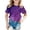 Z02-Purple, variant on MUXiin Boys Shirts Size 6 Letter Graphic Printed Cute Funny Short Sleeve T Shirts Loose Funny Tees T Shirts for Boys and Girls