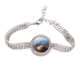 thumbnail image 1 of Agua de mar Shell ciencia naturaleza foto Pulsera de tobillera de cadena de tenis, joyería de diamantes, 1 of 3