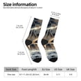 thumbnail image 2 of Vsdgher Wolf Family Winter Wonderland Crew Socks for Men & Women, Breathable Casual Athletic Ankle Socks, 2 of 6