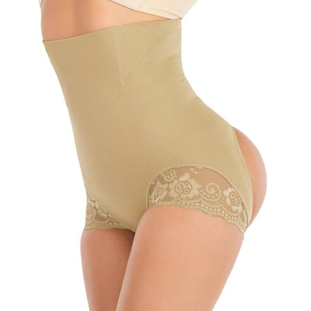 

FUTATA Women s Hi-Waist Body Shaper Butt Lifter Shapewear Panties Tummy Control BoyShort