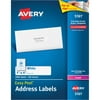 Avery Easy Peel Address Labels for Laser Printers, 1 x 4 in., White, 2000 Count (5161)