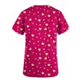 thumbnail image 5 of JGTDBPO Scrubs Top For Women V-Neck Workwear Soft Stretch Easy Care Blouse Valentine'S Day Print Short Sleeve Working Uniform Tops Medical Scrub Shirts, 5 of 5