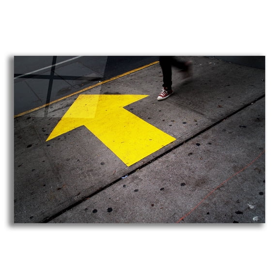 Epic Art 'NYC Directions' by Nina Papiorek, Acrylic Glass Wall Art, 24"x16"