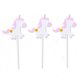 thumbnail image 2 of KAKOWELY 12 piezas de adornos para tartas de unicornio para fiestas, bonitos adornos de papel para tartas de unicornio, recuerdos para fiestas de cumpleaños y bodas., 2 of 4