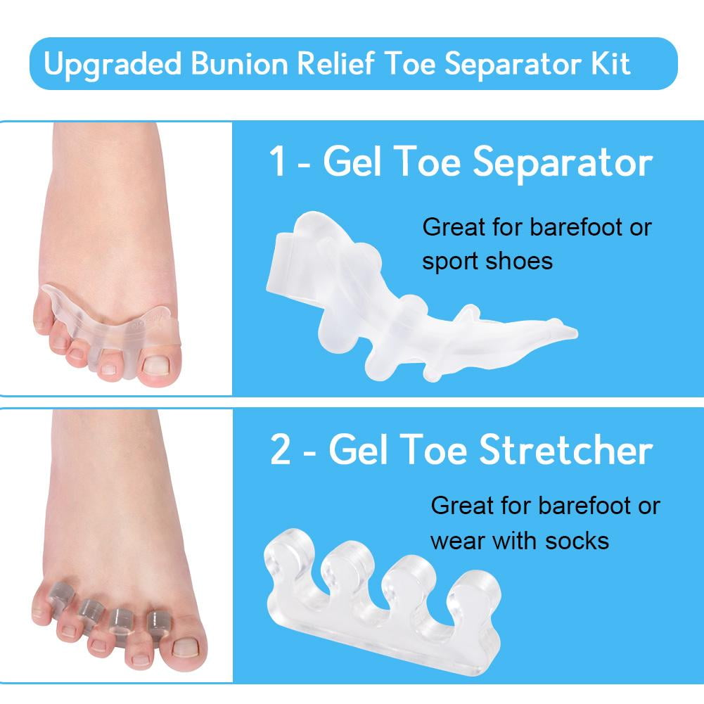 Yosoo Gel Toe Separators & Toe Stretcher for Relaxing Toes Yoga