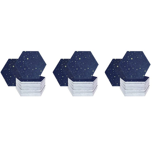 36 Pack Starry Hexagon Acoustic Panels,Sound Proofing Padding,Sound Absorbing Panel for Studio Acoustic Treatment