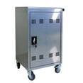 thumbnail image 3 of Mobile Charging Cart &amp; Cabinet for 35 Devices - Silver Steel, Lockable, for Tablets &amp; Laptops. Ideal for Schools, Libraries, &amp; Training Centers., 3 of 18