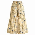 thumbnail image 3 of Tqcoqu Womens Floral Wide Leg Palazzo Pants, High Waist Boho Lightweight Pants for Casual, Beach & Vacation Wear,Women's Size XS-XXL, 3 of 8